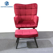 Simple Design Comfortable Velvet Visitor Chair with Factory Price